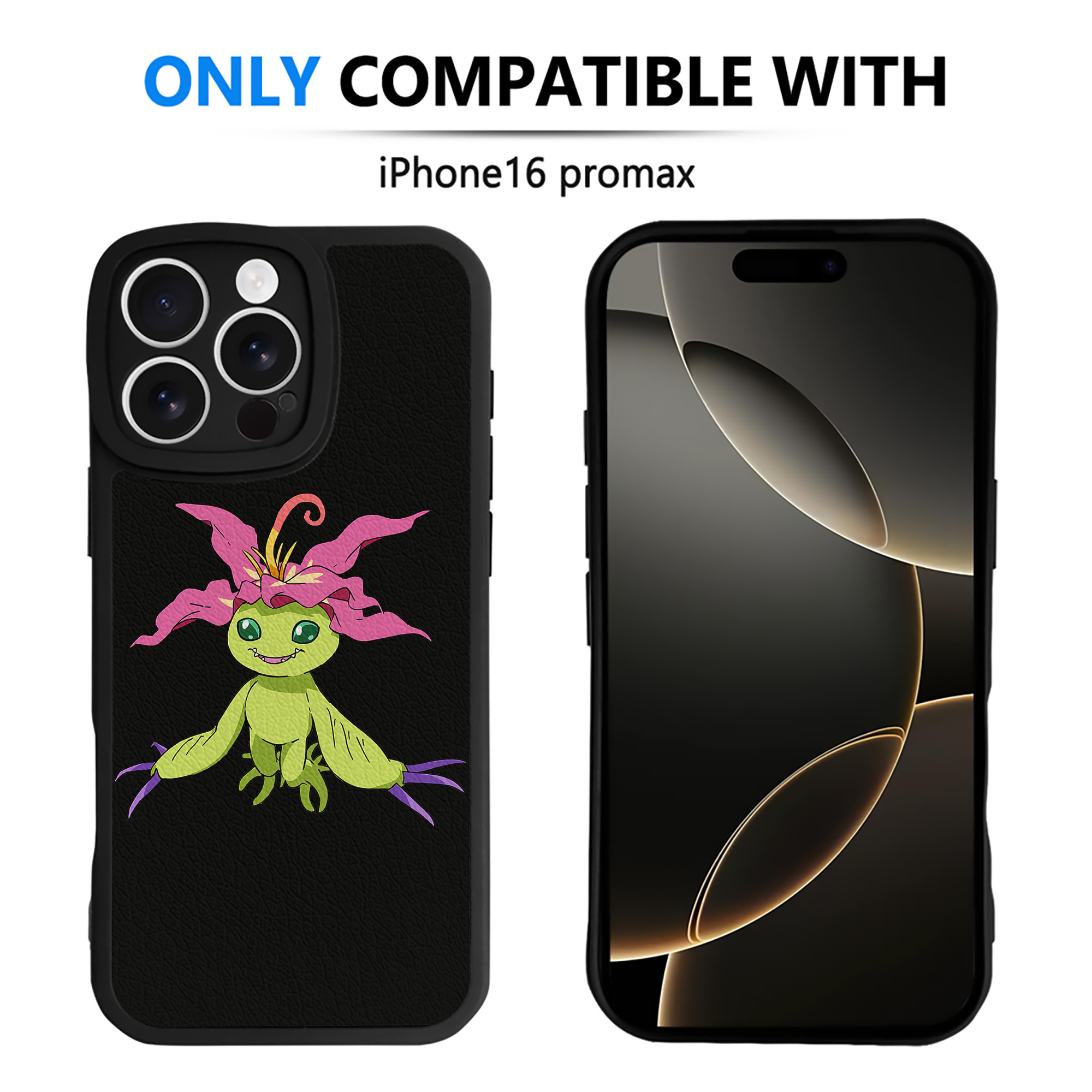 （画像用） Digimon デジタルモンスター/デジモン 【iPhone 16シリーズ対応】シリコンスマホケース（レザー調） 材質：シリコン